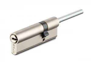 Цилиндровый механизм под вертушку (дл.шток) 164 SX/76 (40+10+26) mm никель 5 кл.