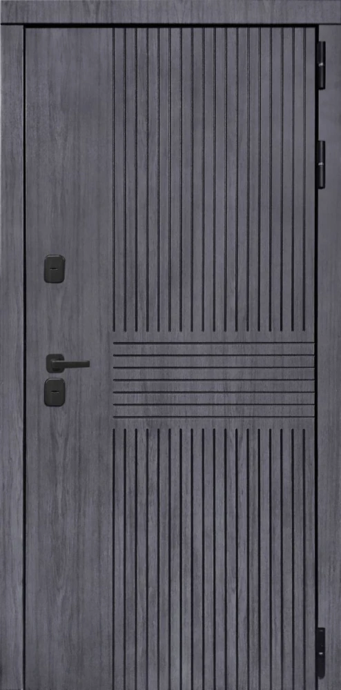 Входная дверь ДвериПРО Берген СБ-1 (ст. белое, 16мм, венге) DPRO198352 внешняя сторона