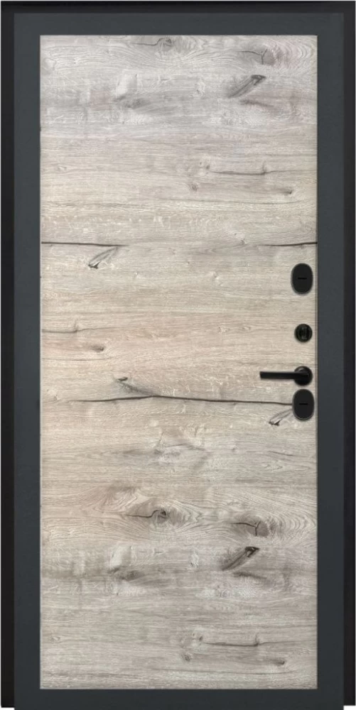Входная дверь ДвериПРО Модель L-47 Без фрезеровки Дуб пацифик горизонт DPRO195669 внутренняя сторона