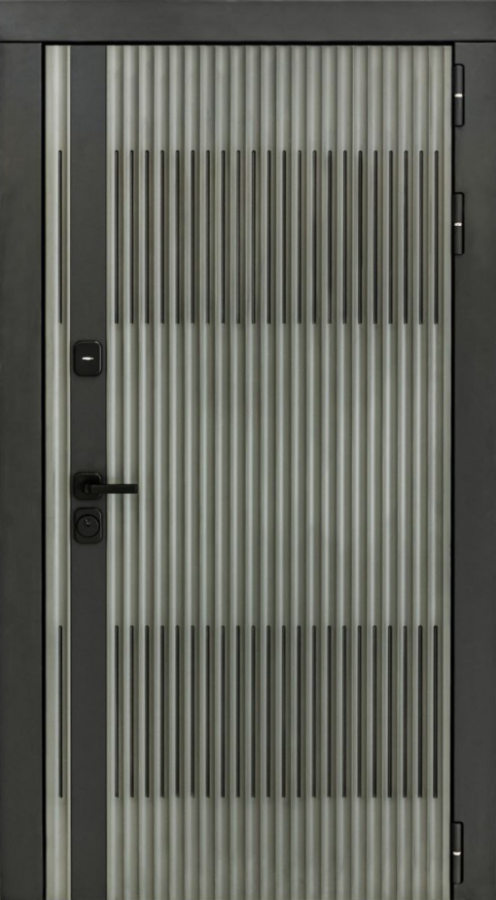 Входная дверь ДвериПРО Elfy ФЛ 244 беленый дуб DPRO198207 внешняя сторона