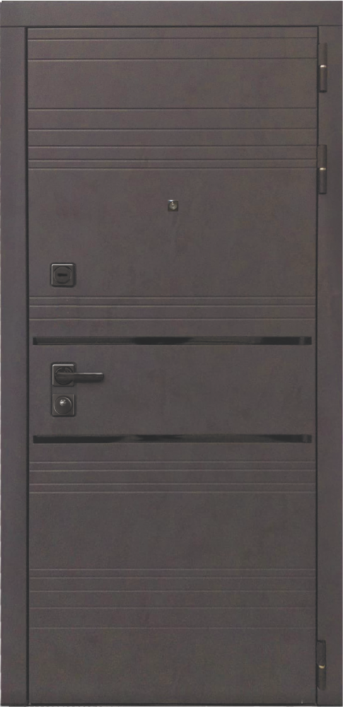 Входная дверь ДвериПРО L-43 ФЛ-259 (10мм, дуб с пилением) DPRO197950 внешняя сторона